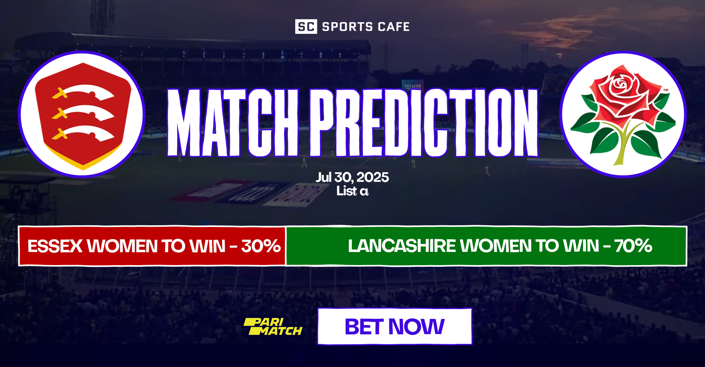 Essex Women vs  Lancashire Women match prediction